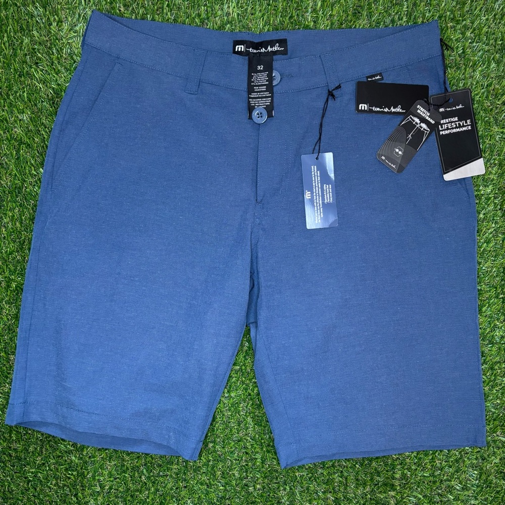 Travis Mathew Men's Azure Flat Front Shorts